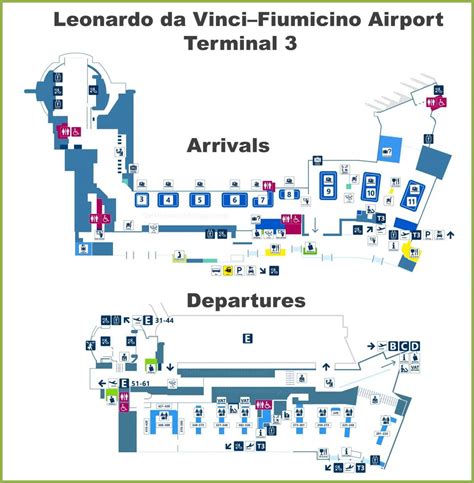 rome fiumicino terminal 3 gates.